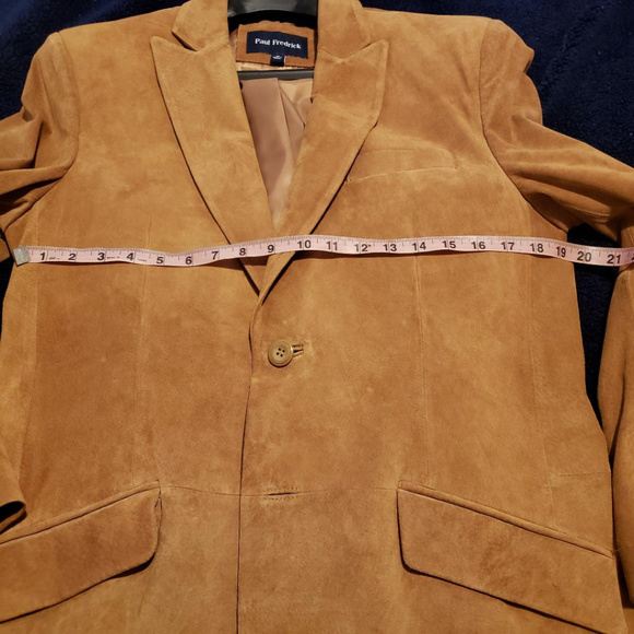 Paul Fredrick Tan Suede Leather Jacket - Picture 7 of 7